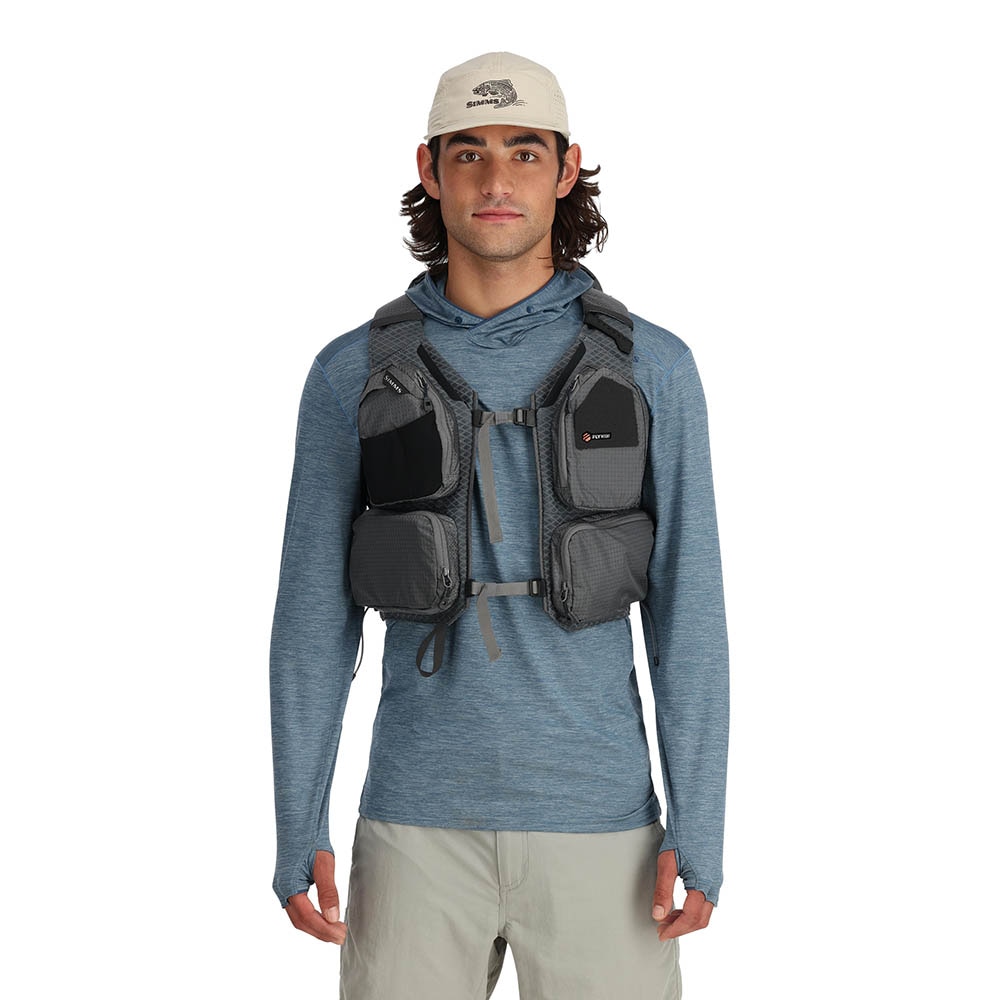 Simms Flyweight Vest Pack in Smoke